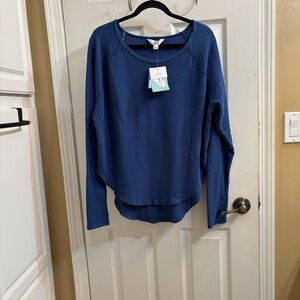 Joy Lab In A Pretty Blue  Long Sleeve Top